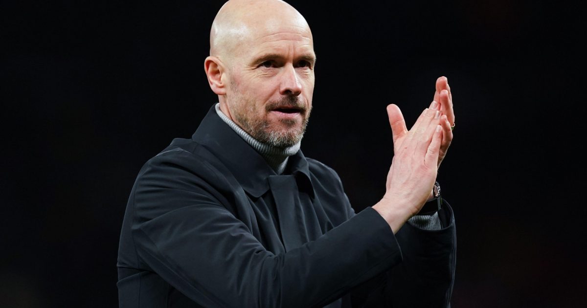 Erik ten Hag after Manchester United's Europa League victory over Barcelona at Old Trafford, Manchester, February 2023.