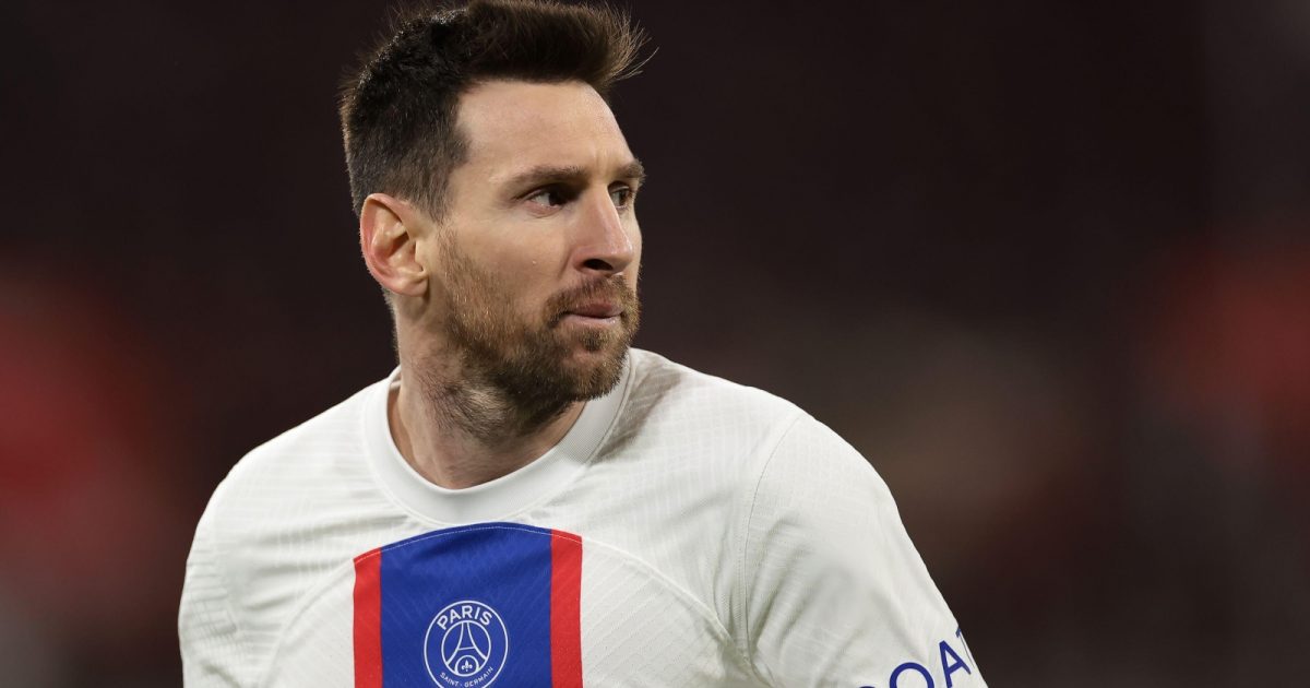 Lionel Messi during the UEFA Champions League match between Bayern Munich and PSG at Allianz Arena, Munich, March 2023.