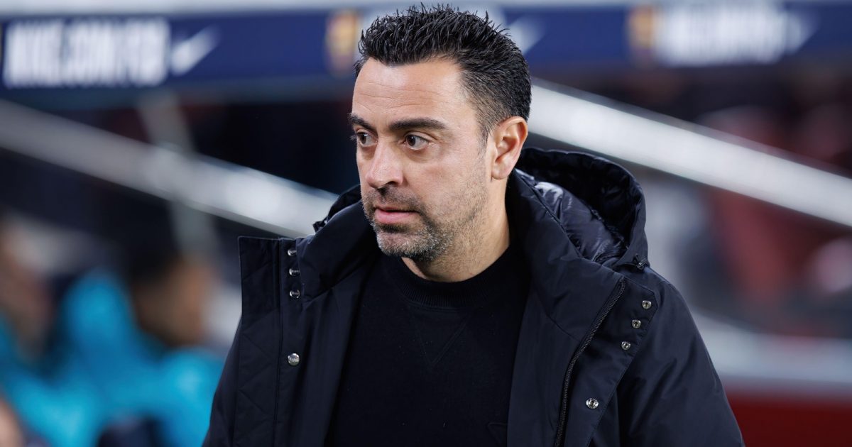 Xavi Hernandez before the La Liga match between Barcelona and Cadiz at Camp Nou, Barcelona, February 2023.