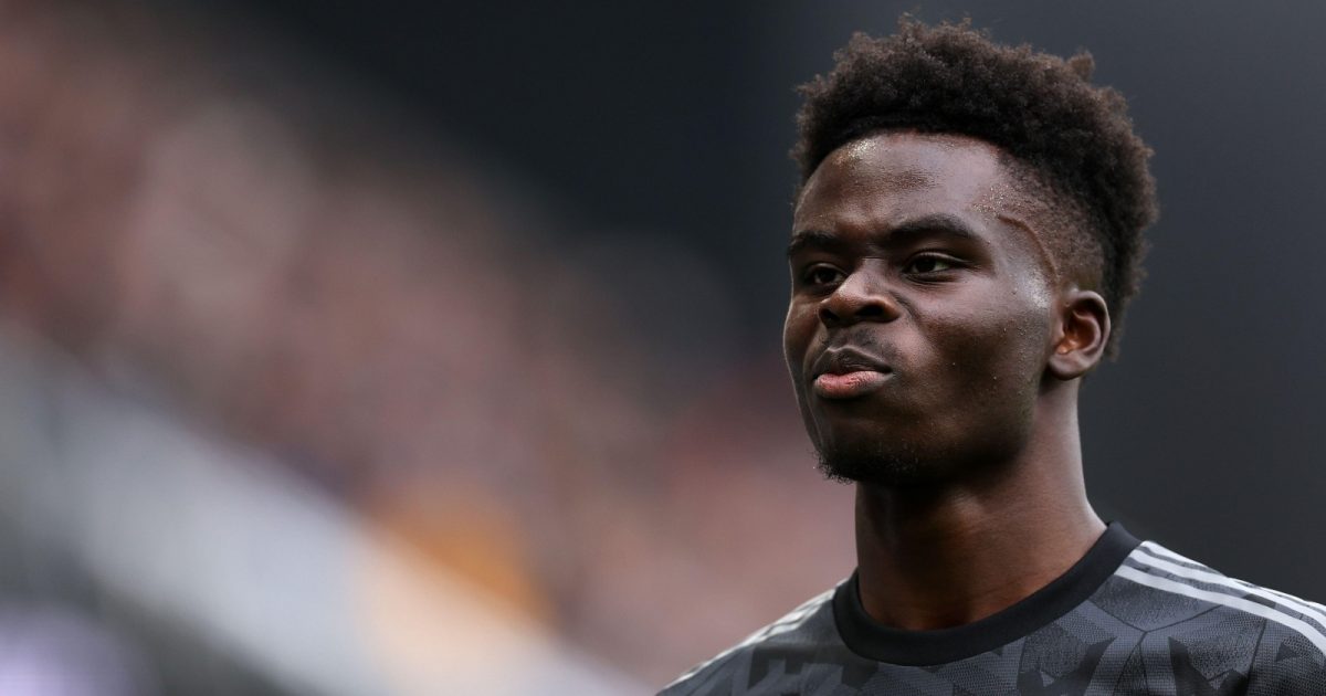 London, UK. 12th Mar, 2023. Bukayo Saka of Arsenal during the Premier League match at Craven Cottage, London.