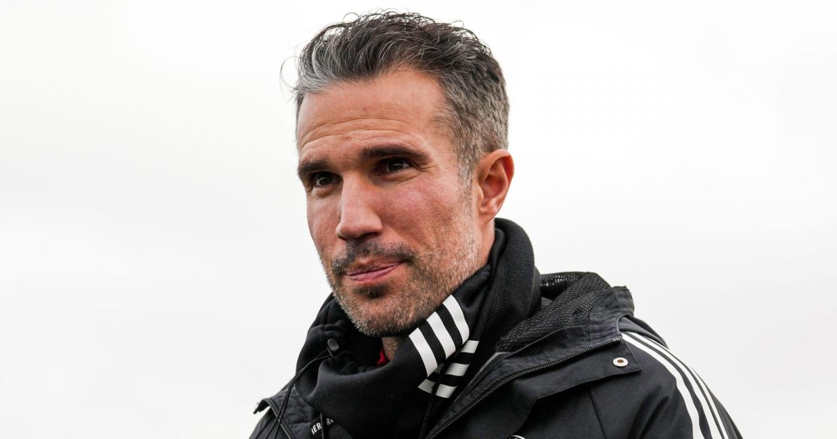 Feyenoord O16 coach Robin van Persie during the match between Feyenoord O16 and PSV O16 at Nieuw Varkenoord on 18 February 2023 in Rotterdam, Netherlands.