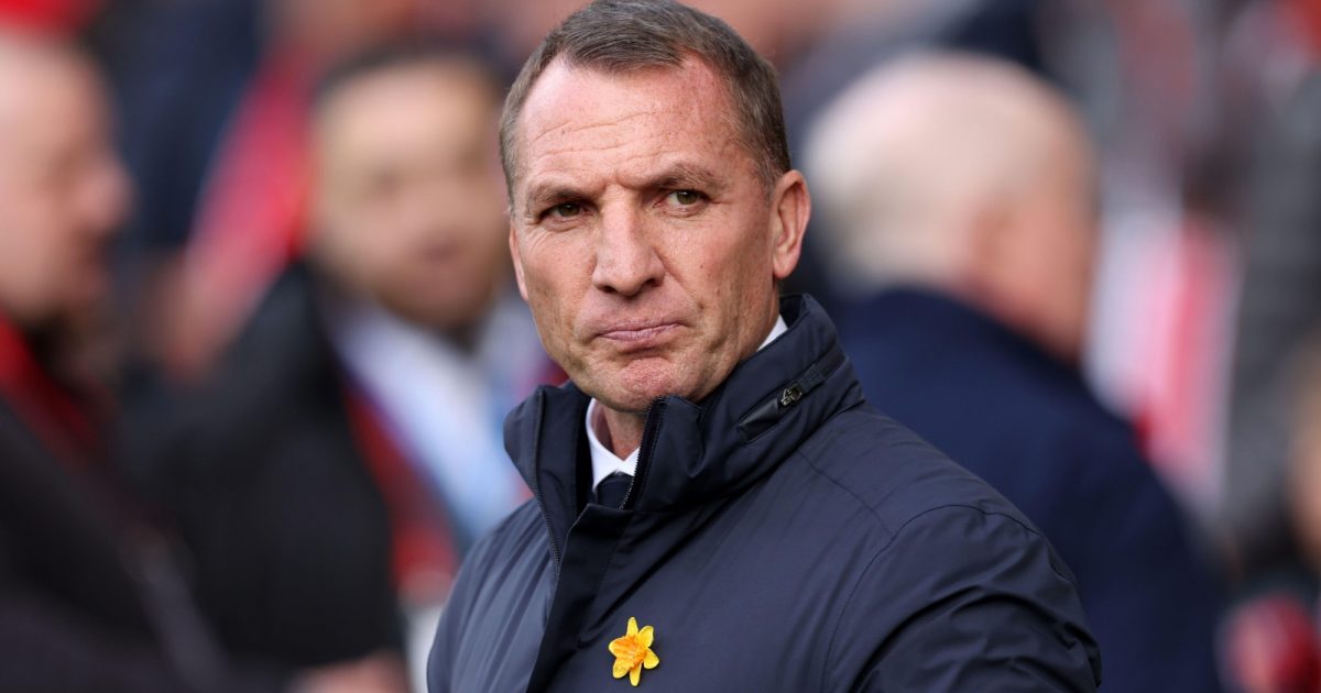 Brendan Rodgers during the Premier League match between Brentford and Leicester City at Brentford Community Stadium, London, March 2023.