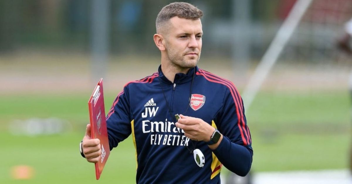 Jack Wilshere, Arsenal Under-18s coach. Image via Instagram @JackWilshere