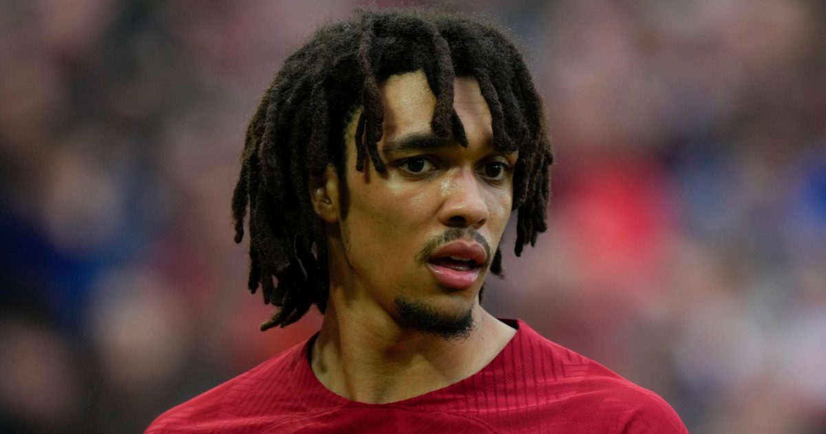 Trent Alexander-Arnold during the Premier League match between Liverpool and Brentford at Anfield, Liverpool, May 2023.