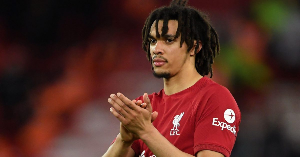 Trent Alexander-Arnold during the Premier League match between Liverpool and Fulham at Anfield, Liverpool, May 2023.