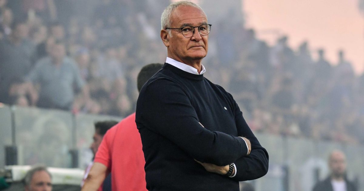 Claudio Ranieri during the Serie A play-off between Cagliari and Venezia in Cagliari, Italy, May 2023.
