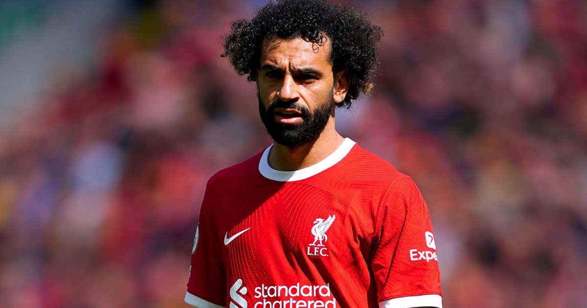 Liverpool's Mohamed Salah during the Premier League match at Anfield, Liverpool. Picture date: Saturday May 20, 2023.