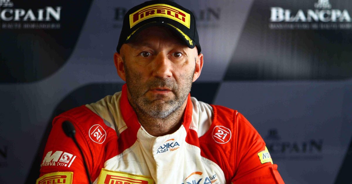 Fabien Barthez in a press conference ahead of the Blancpaine endurance racing tour.