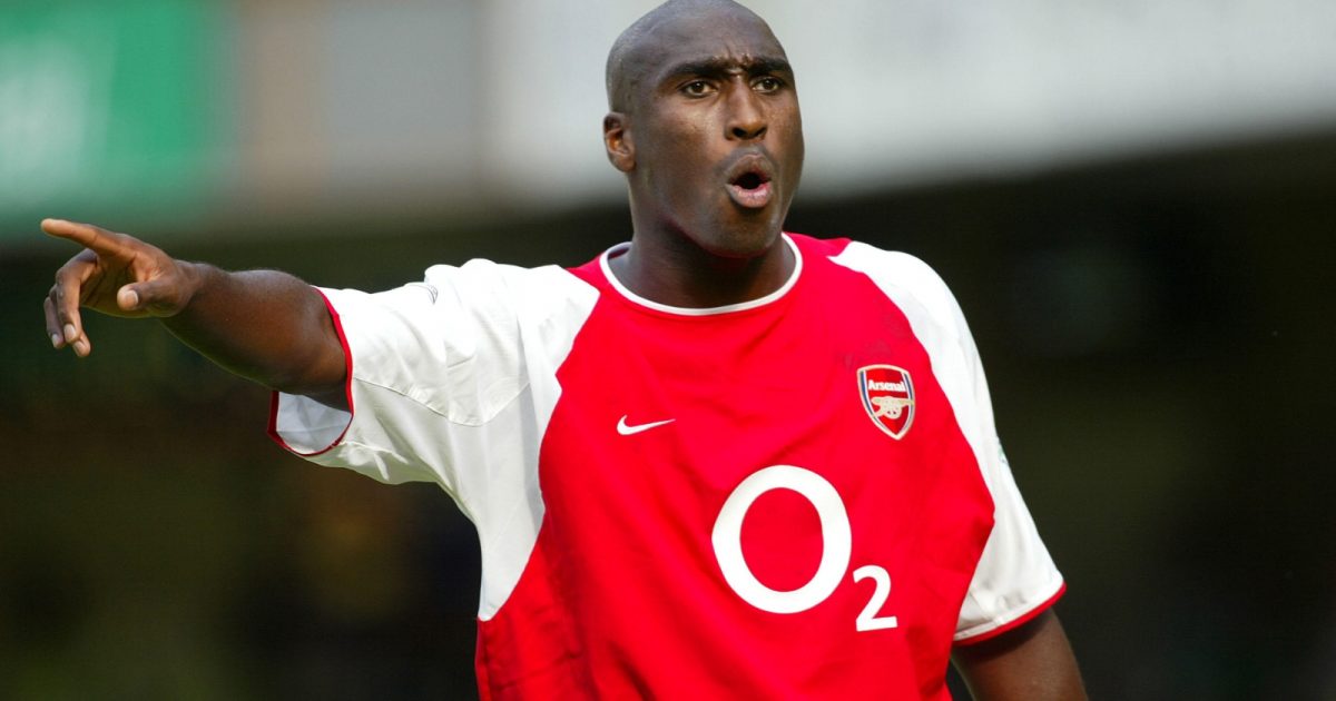 Sol Campbell during the Premier League match between Chelsea and Arsenal at Stamford Bridge, London, September 2002.