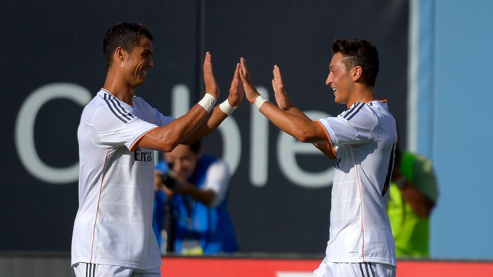 Cristiano Ronaldo and Mesut Ozil of Real Madrid, 2013