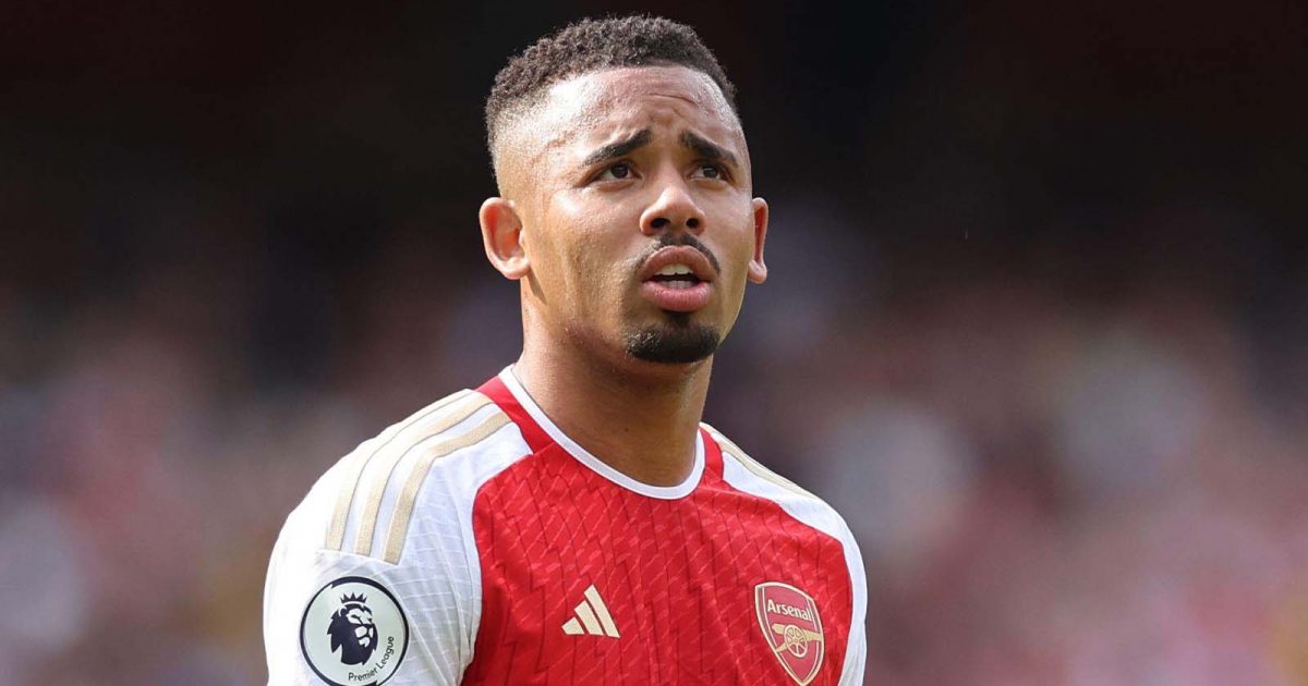 Gabriel Jesus of Arsenal during the Premier League match at the Emirates Stadium