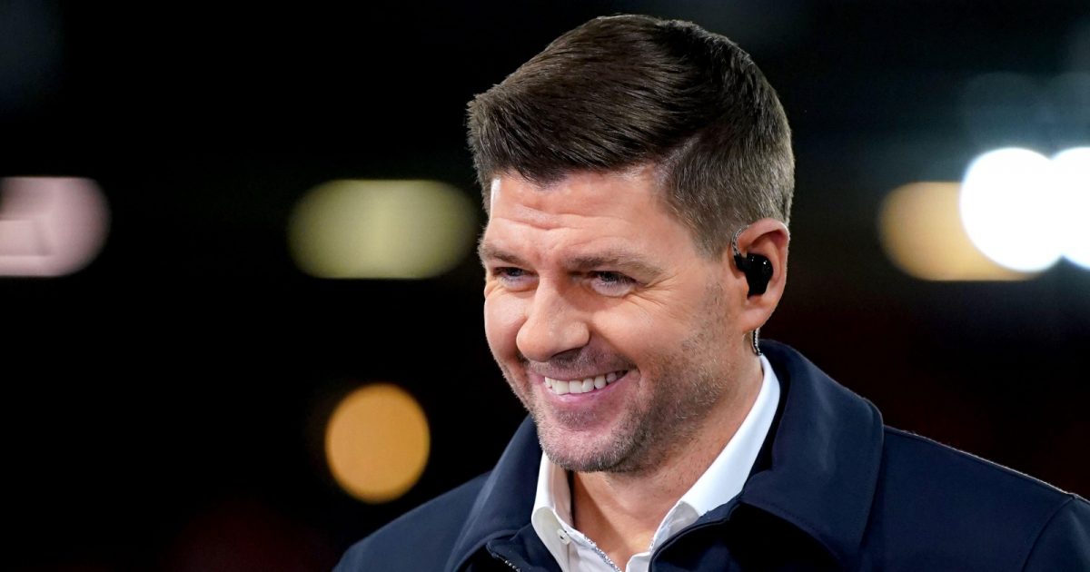Former Liverpool player Steven Gerrard ahead of the Champions League round of 16 match at Anfield, Liverpool. Picture date: Tuesday February 21, 2023.