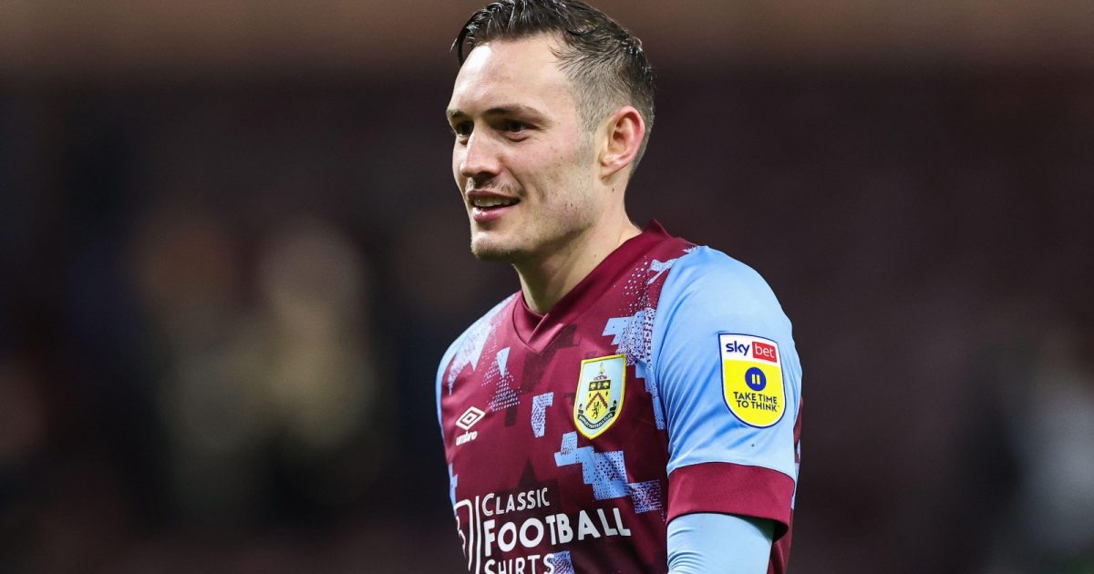 Connor Roberts #14 of Burnley at the end of the Sky Bet Championship match Burnley vs Birmingham City at Turf Moor, Burnley, United Kingdom, 27th December 2022