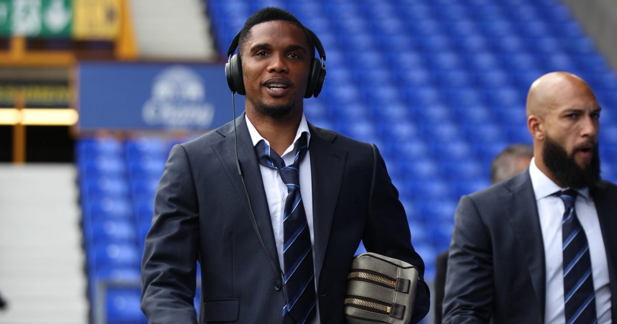 Samuel Etoo at Goodison Park