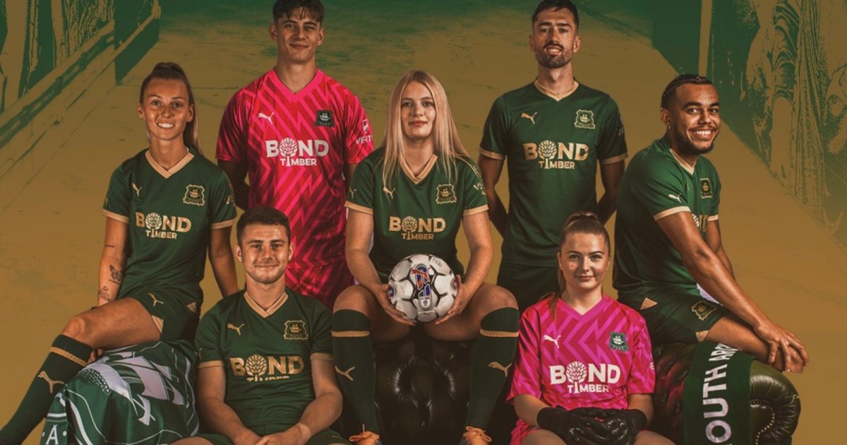 Plymouth Argyle reveal their 2023-24 home shirt as they prepare for their first Championship season in 13 years.