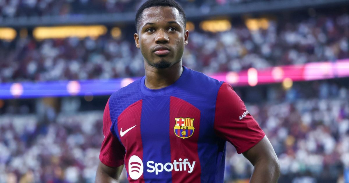 Dallas, United States. 29th July, 2023. Ansu Fati of Barcelona during a match against Real Madrid, international friendly at AT&T Stadium.