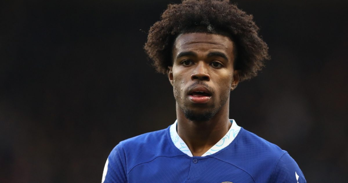 London, UK. 15th Jan, 2023. Carney Chukwuemeka of Chelsea during the Premier League match at Stamford Bridge, London.
