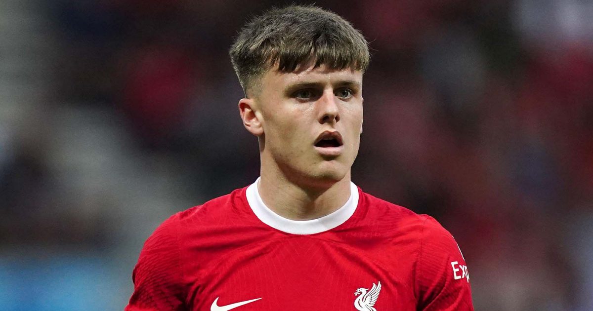 Liverpool youngster Ben Doak during pre-season