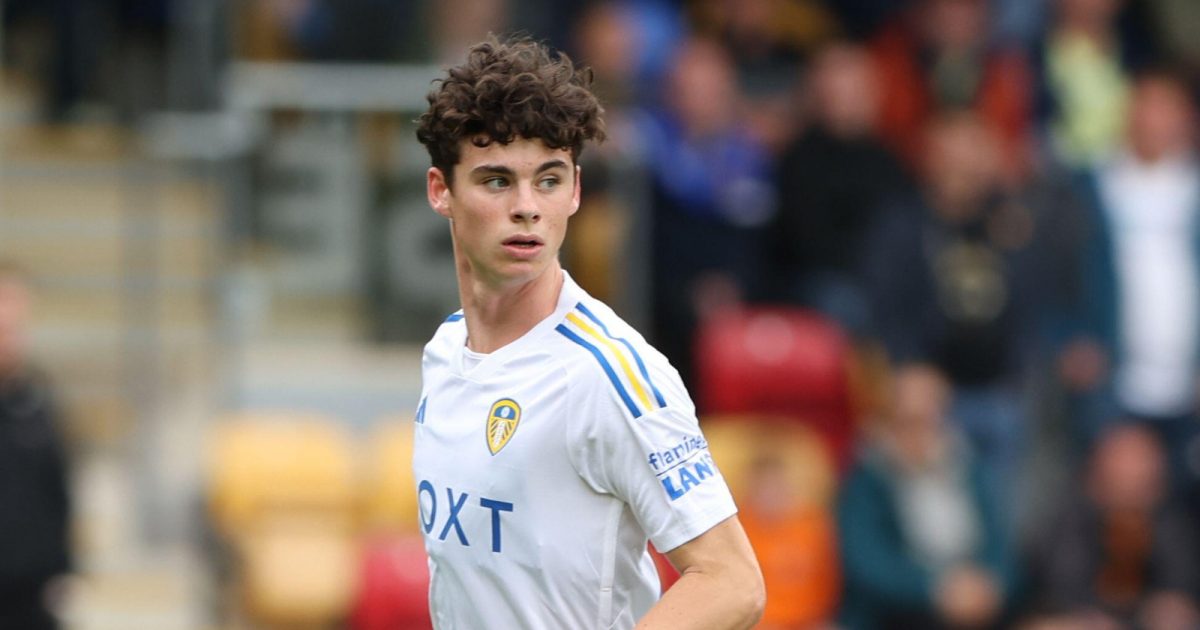 York, UK. 22nd July, 2023. Archie Gray of Leeds United during the Pre Season Friendly match at the LNER Community Stadium, York.