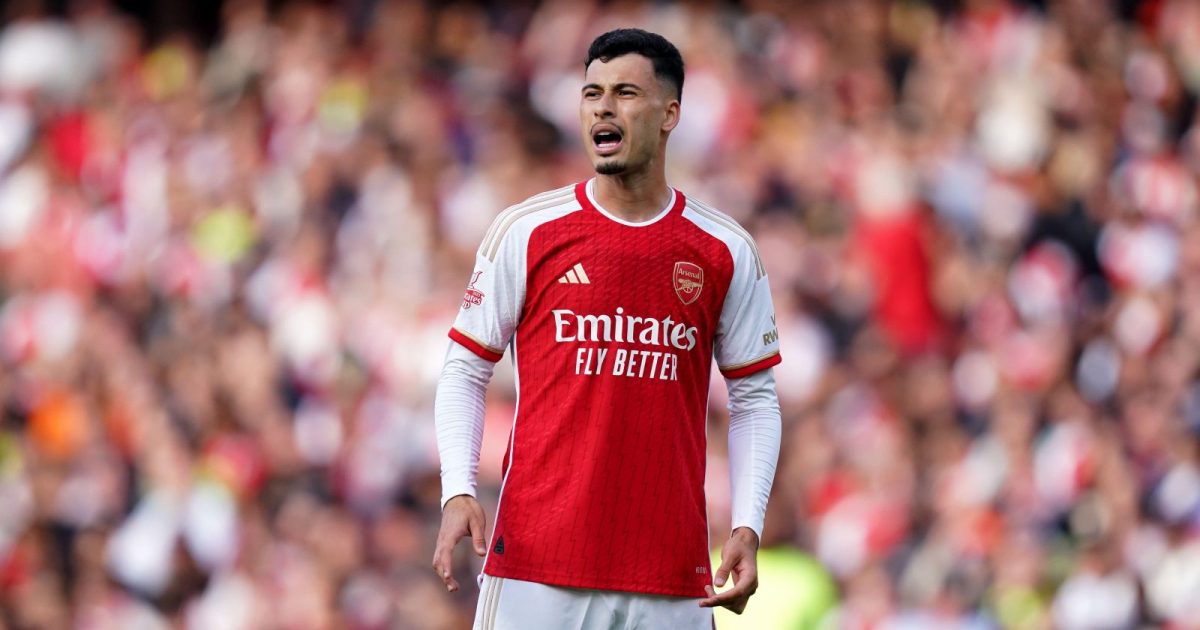 Arsenal’s Gabriel Martinelli during the pre-season friendly match at the Emirates Stadium, London.