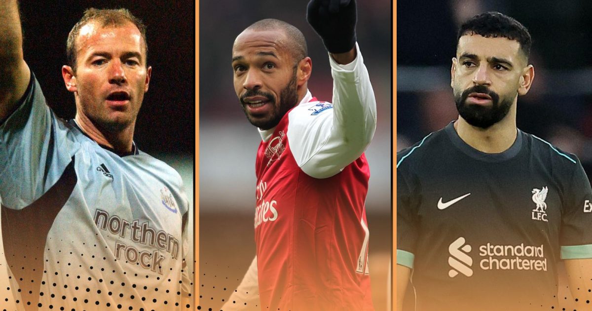 Most Goals plus assists Premier League history Mohamed Salah Thierry Henry Alan Shearer