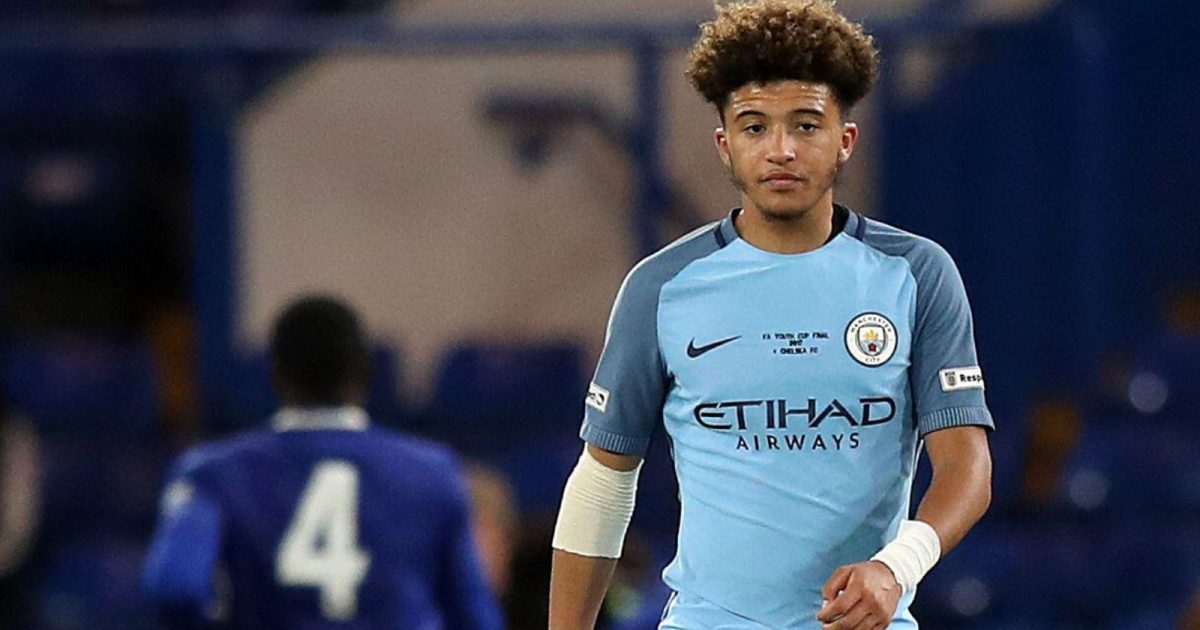 Jadon Sancho Manchester City FA Youth Cup 2017