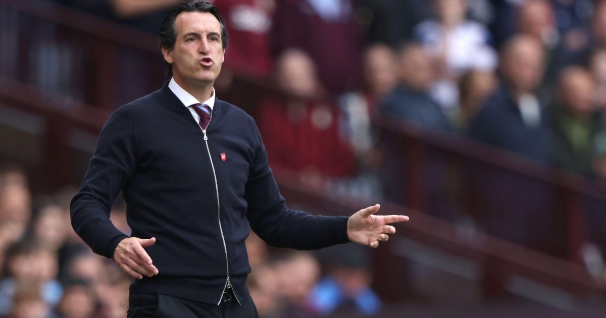 Birmingham, UK. 30th Sep, 2023. Unai Emery (Aston Villa head coach) at the Aston Villa v Brighton and Hove Albion EPL match, at Villa Park, Birmingham, UK on 30th September, 2023.