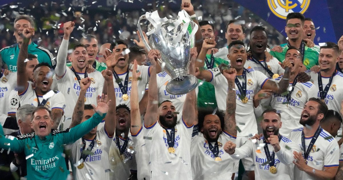 Real Madrid have won the Champions League on eight occasions.