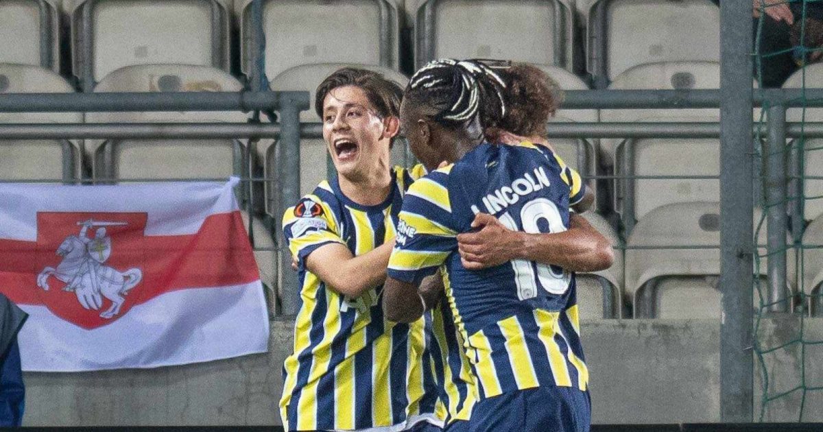 Arda Guler scores his first Europa League goal for Fenerbahce