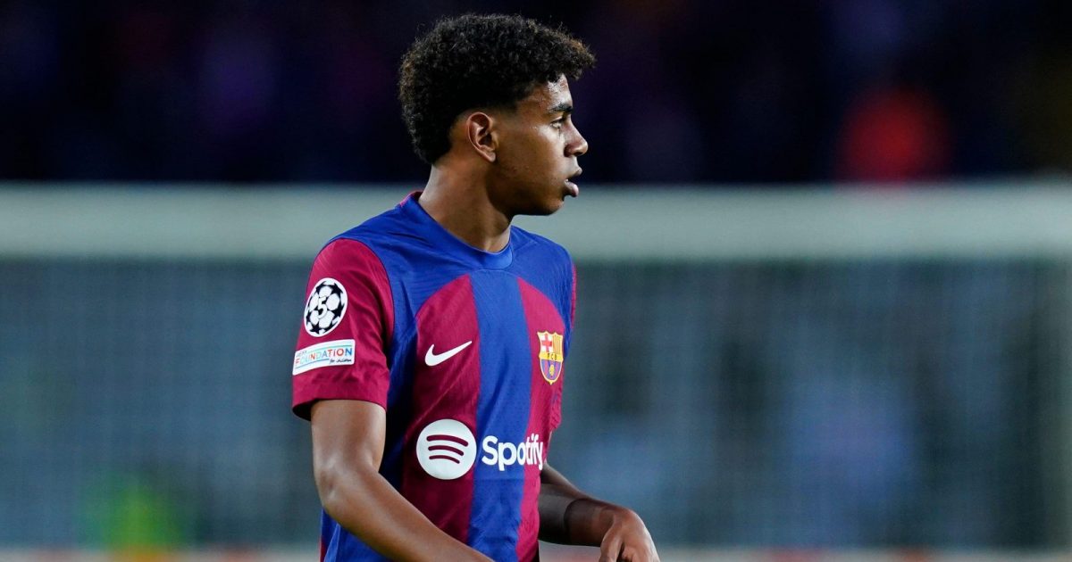 Lamine Yamal of FC Barcelona during the UEFA Champions League match, Group H, between FC Barcelona and FC Shakhtar Donestz
