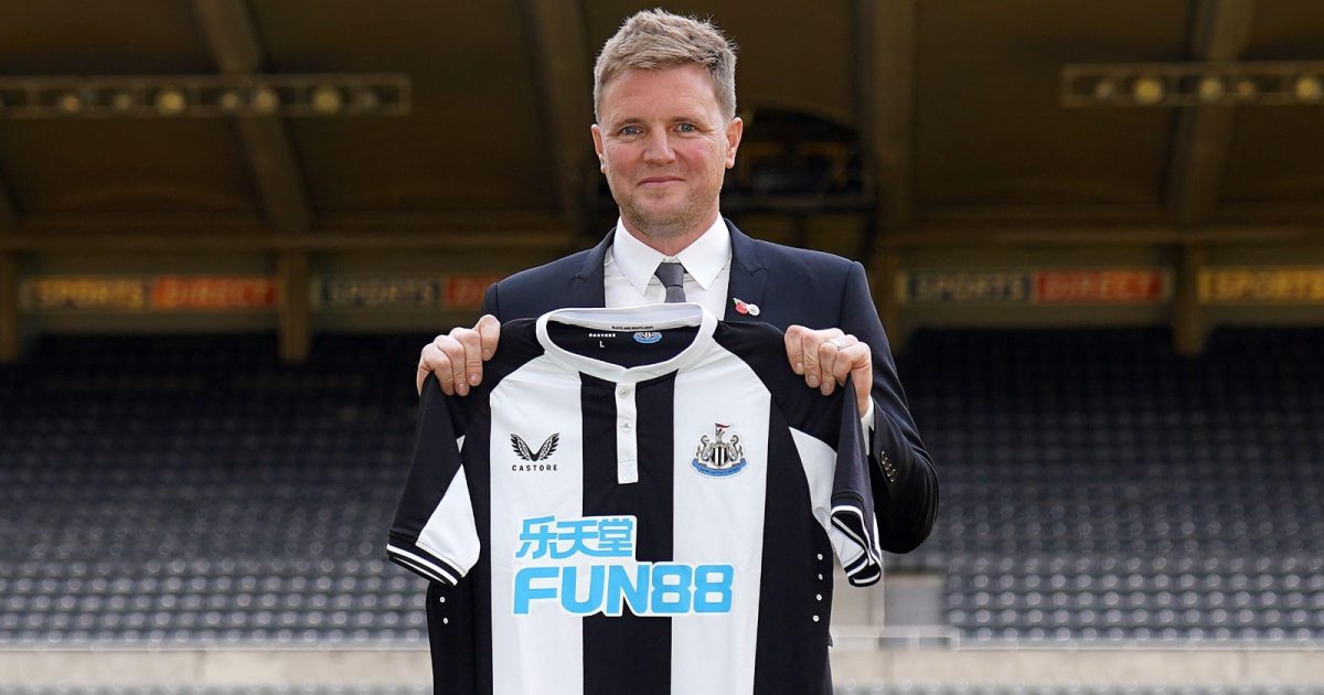 Newly appointed Newcastle United manager Eddie Howe who is set to be handed significant funds to boost his Newcastle squad in the January transfer window as the club’s new owners become increasingly bullish about beating the drop.