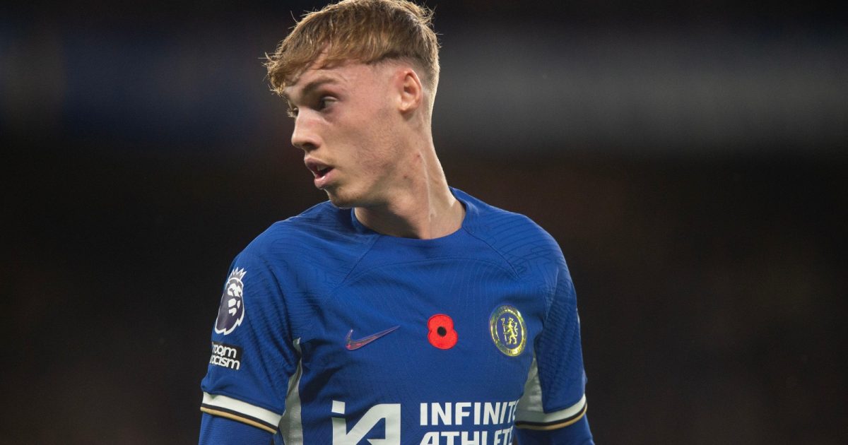Cole Palmer during the Premier League match between Chelsea and Manchester City at Stamford Bridge, London, November 2023.