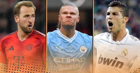 The fastest players to reach 50 goals in Europe’s big leagues since 2000: Kane, Ronaldo, Haaland…