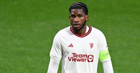 Willy Kambwala of Manchester United FC U19 during the UEFA Youth League Group A match between Galatasaray SK and Manchester United FC at Recep Tayyip Erdogan Stadium on November 29 in Istanbul, Turkey.