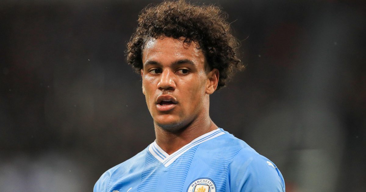 Manchester City midfielder Oscar Bobb (52) during the Newcastle United FC v Manchester City FC Carabao Cup
