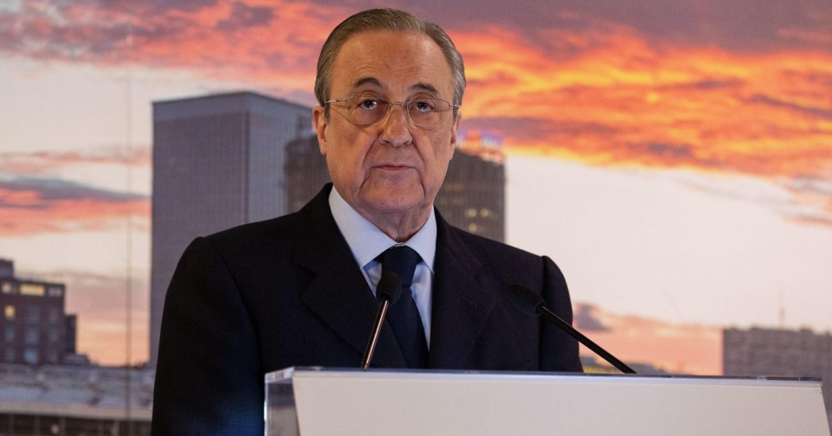 Real Madrid's president Florentino Perez holds a speech during the club's traditional Christmas lunch held in Madrid, Spain, 11 December 2018