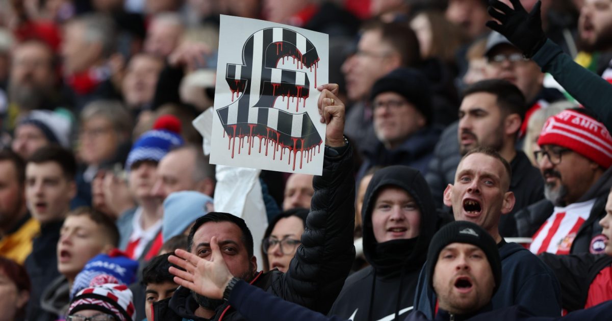 This was after Sunderland decorated part of their stadium in Newcastle colours, bless them.