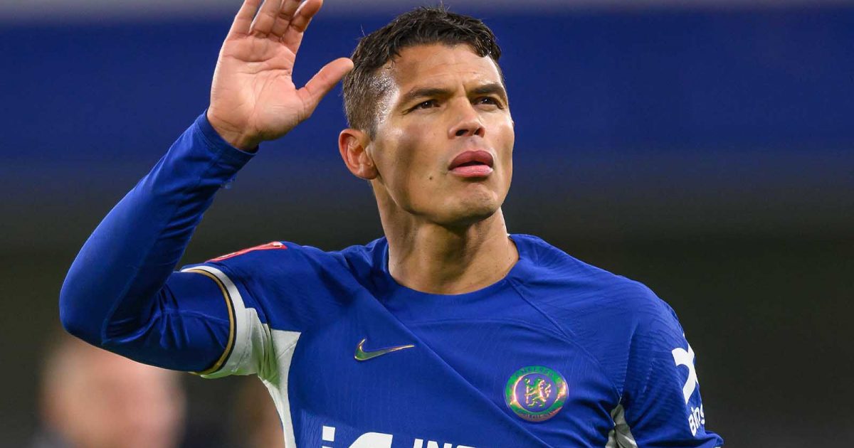 Thiago Silva in action for Chelsea