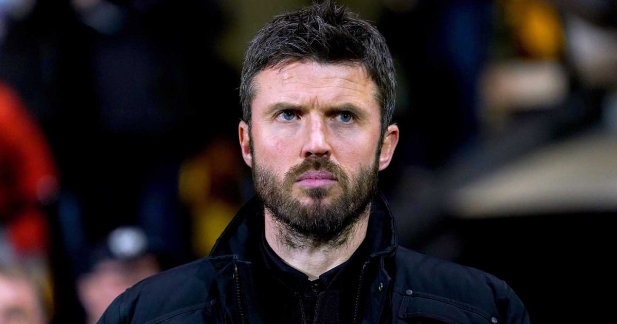 Middlesbrough boss Michael Carrick looks on