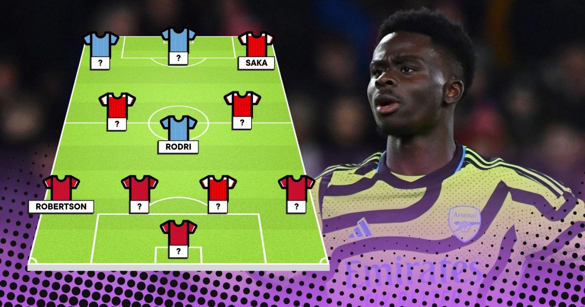 Arsenal's Bukayo Saka leads WhoScored's Premier League combined XI of title challengers Arsenal, Man CIty and Liverpool