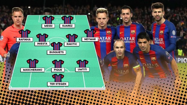Barcelona PSG 2017 comeback infographic