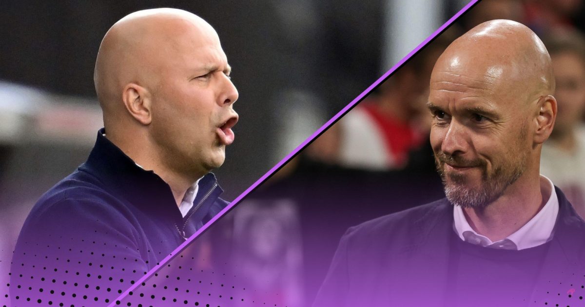 Erik ten Hag Arne Slot Feyenoord Ajax Man Utd Liverpool Eredivisie Managerial Records Compared