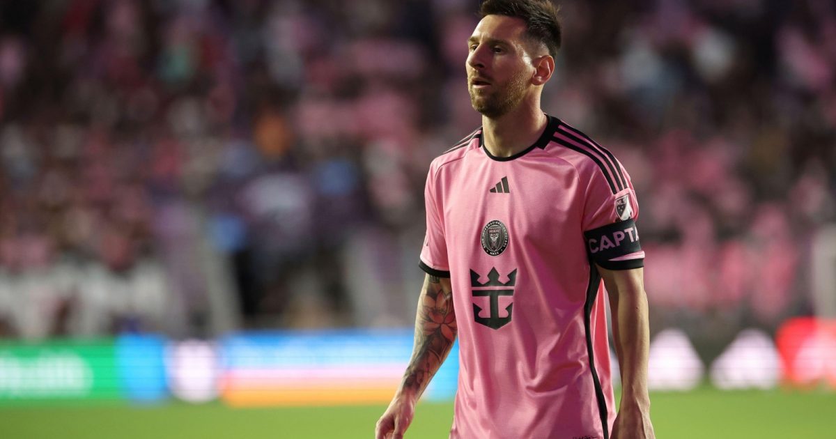 Lionel Messi looks on for Inter Miami.