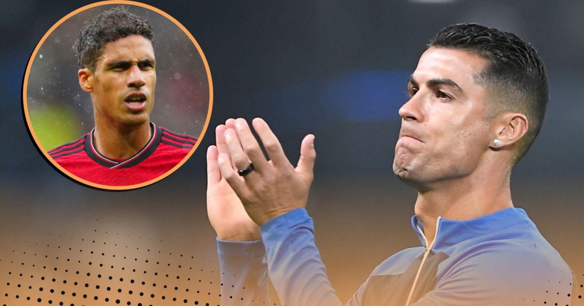 Raphael Varane and Cristiano Ronaldo