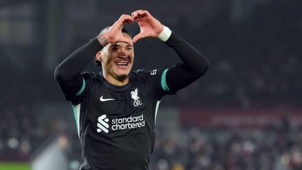 Nunez struck decisively against Brentford in January 2025.