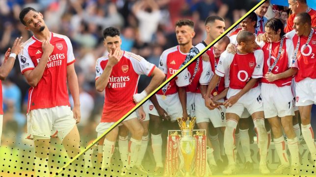 Comparing Arsenal’s 2023-24 Premier League record to the legendary Invincibles of 2003-04: Points, Goals…