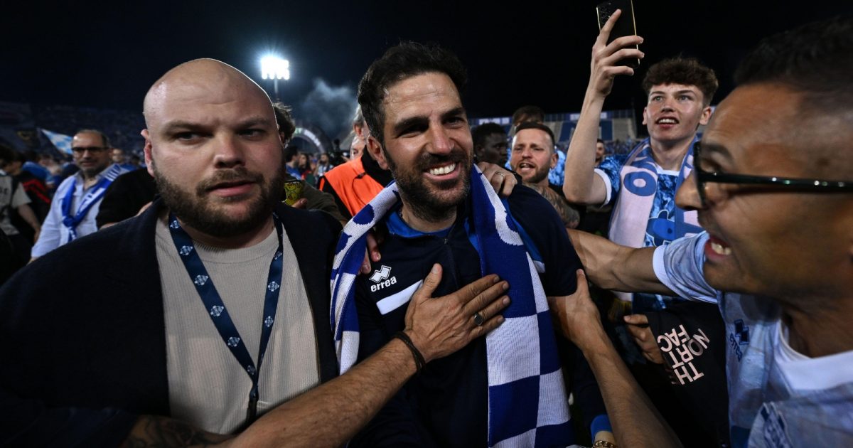 Cesc Fabregas has helped Como reach Serie A.