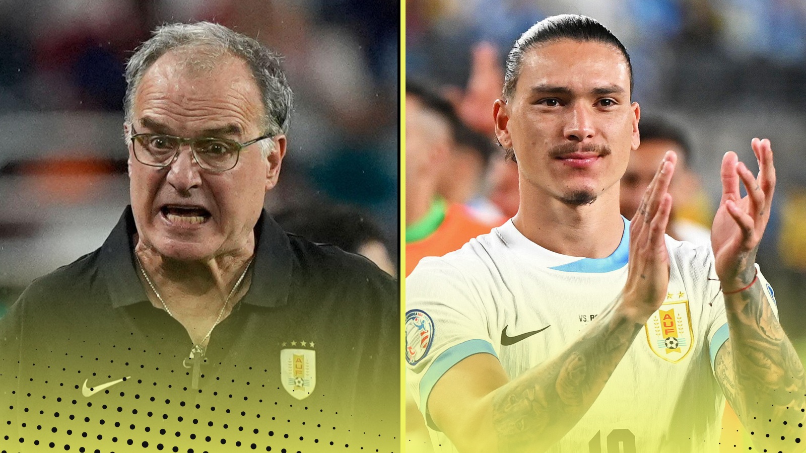 East Rutherford, United States. 27th June, 2024. Darwin Nunez of Uruguay, celebrates after winning the Conmebol Copa America group C match between Uruguay and Bolivia, at the MetLife Stadium, in East Rutherford, United States on June 27.