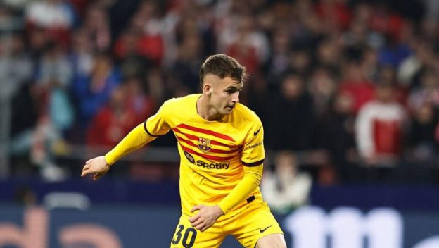 Marc Casado in action for FC Barcelona.