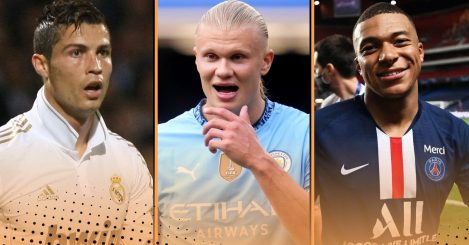 Comparing Erling Haaland’s Man City record after 100 games to CR7 at Real Madrid and Mbappe at PSG